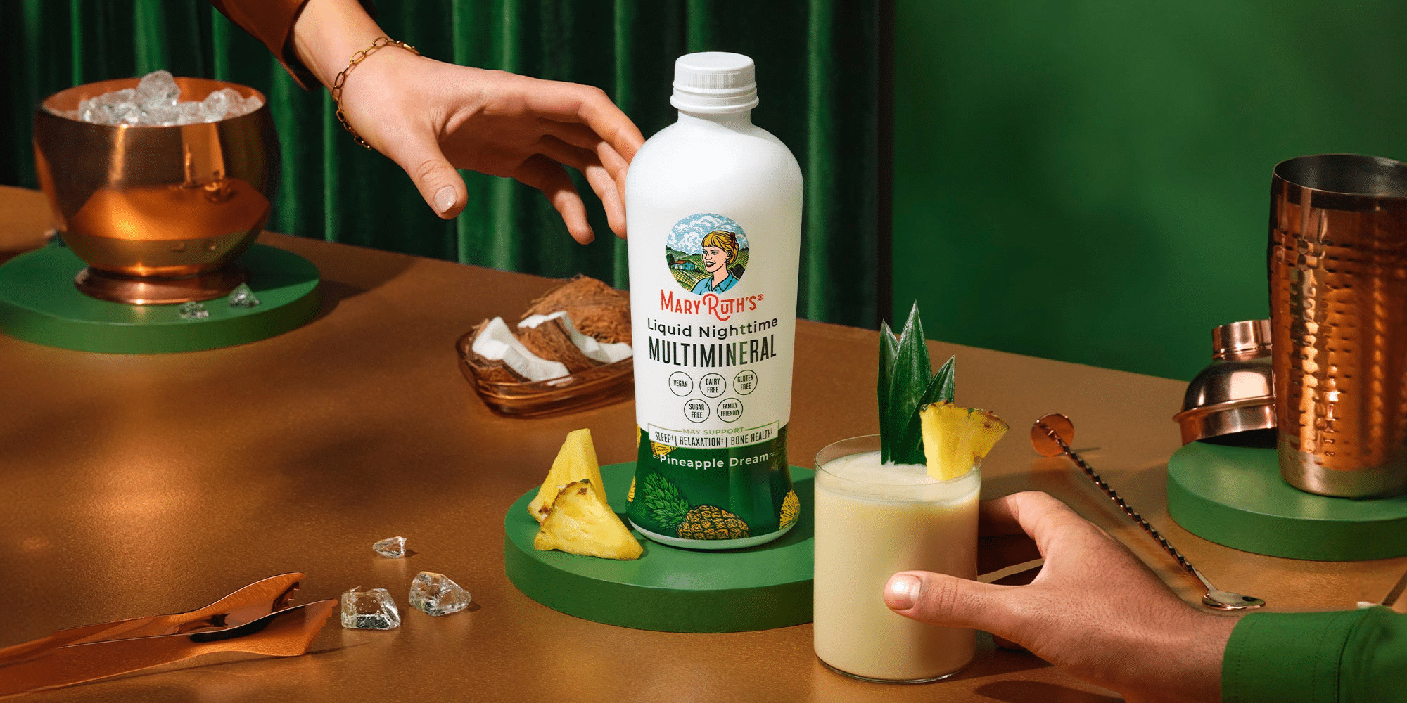 Bring Your Insta Feed to Your Kitchen with MaryRuth’s Piña Colada Paradise Mocktail
