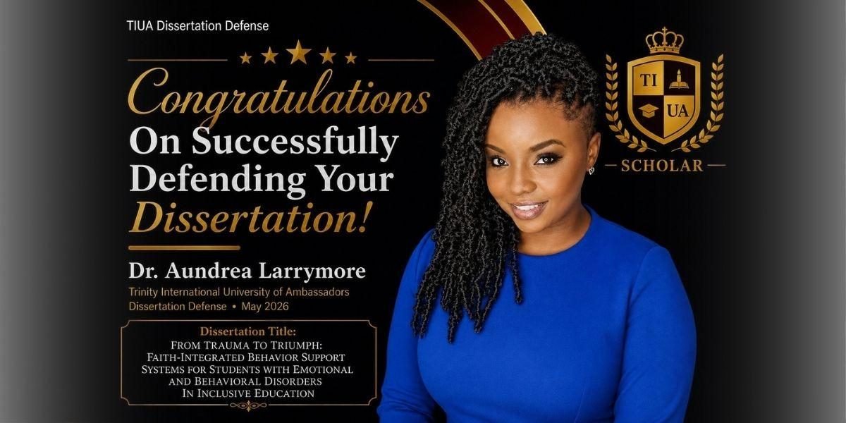 Dr. Aundrea Larrymore: Turning Trauma into Triumph Through Faith, Education, and Leadership